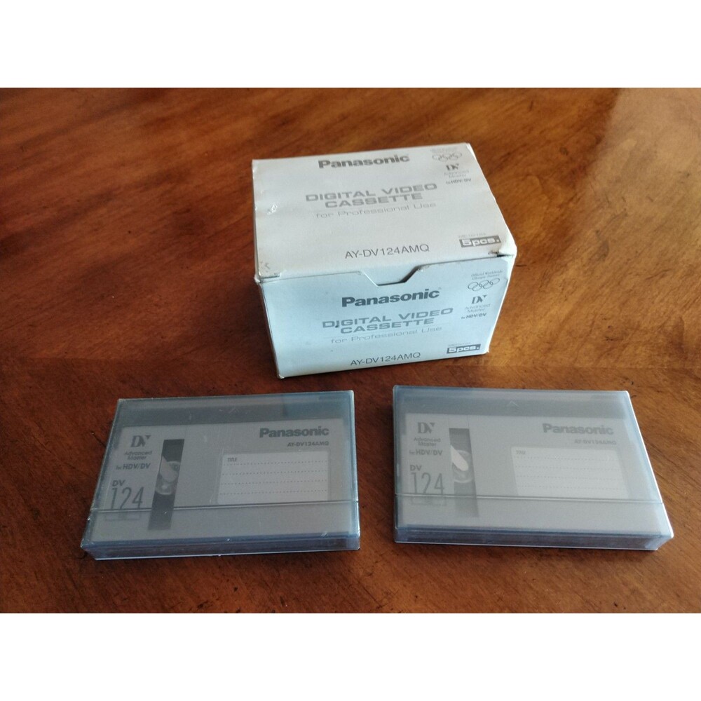 Lot 7x New NOS Panasonic Advanced Master for HDV/DV AY-DV124AMQ Japan Vtg